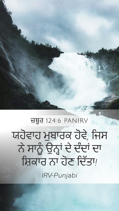 ਜ਼ਬੂਰ 124:6 PANIRV Bible Verse Image