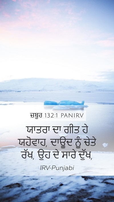 ਜ਼ਬੂਰ 132:1 PANIRV Bible Verse Image