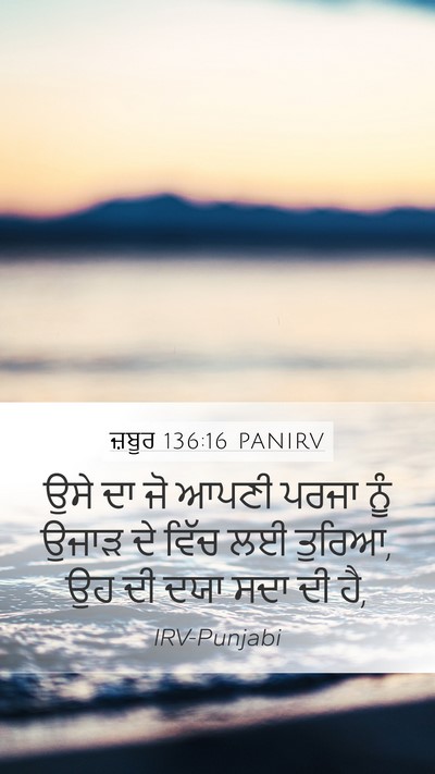 ਜ਼ਬੂਰ 136:16 PANIRV Bible Verse Image
