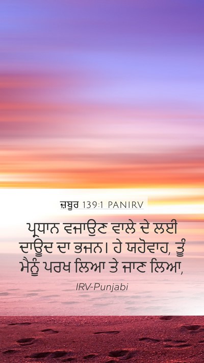 ਜ਼ਬੂਰ 139:1 PANIRV Bible Verse Image