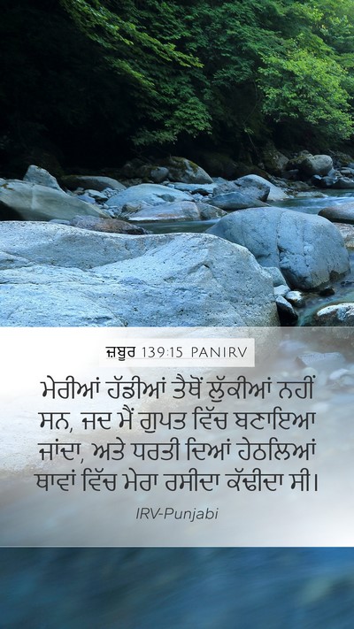 ਜ਼ਬੂਰ 139:15 PANIRV Bible Verse Image