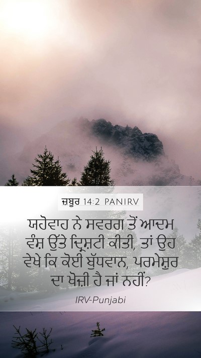 ਜ਼ਬੂਰ 14:2 PANIRV Bible Verse Image