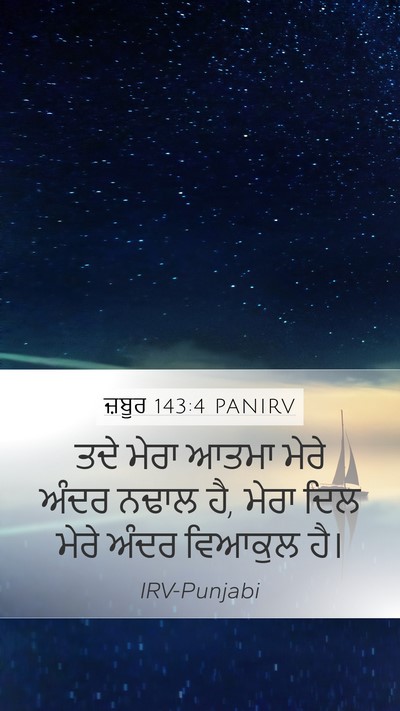 ਜ਼ਬੂਰ 143:4 PANIRV Bible Verse Image