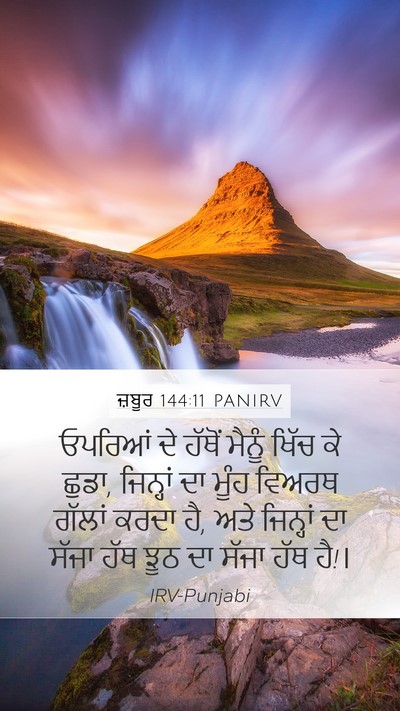 ਜ਼ਬੂਰ 144:11 PANIRV Bible Verse Image