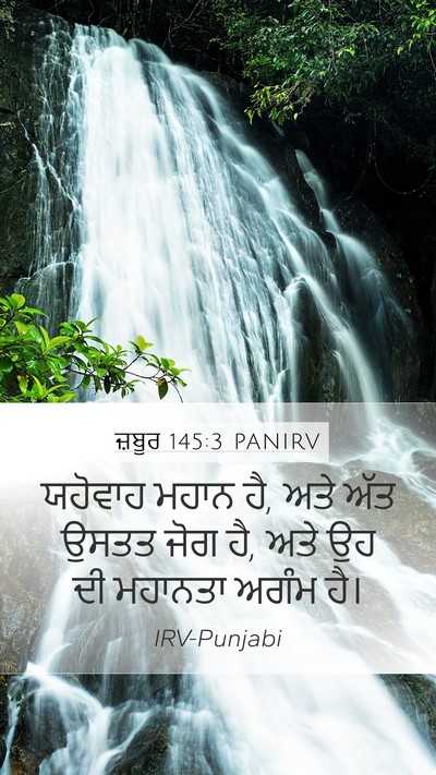 ਜ਼ਬੂਰ 145:3 PANIRV Bible Verse Image