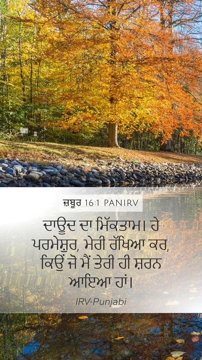 ਜ਼ਬੂਰ 16:1 PANIRV Bible Verse Image