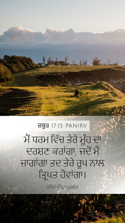 ਜ਼ਬੂਰ 17:15 PANIRV Bible Verse Image