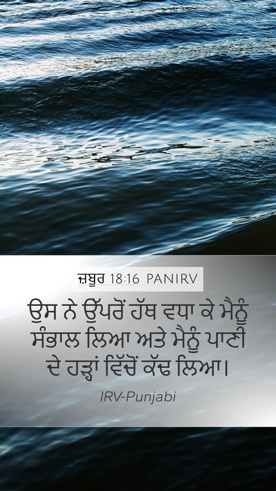 ਜ਼ਬੂਰ 18:16 PANIRV Bible Verse Image