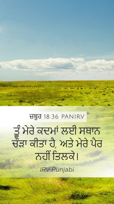 ਜ਼ਬੂਰ 18:36 PANIRV Bible Verse Image