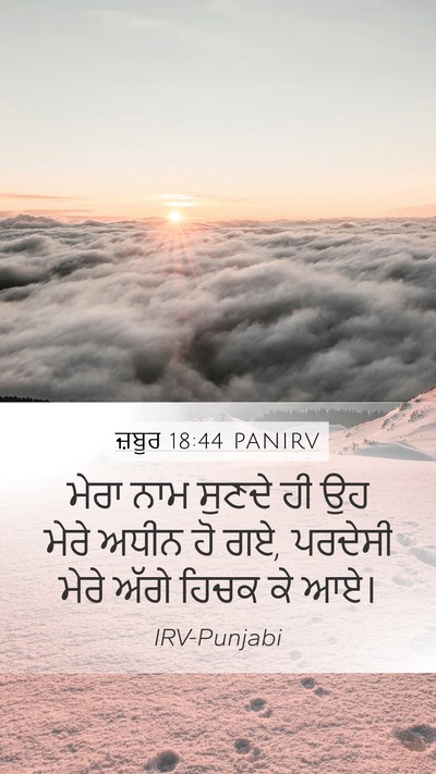 ਜ਼ਬੂਰ 18:44 PANIRV Bible Verse Image