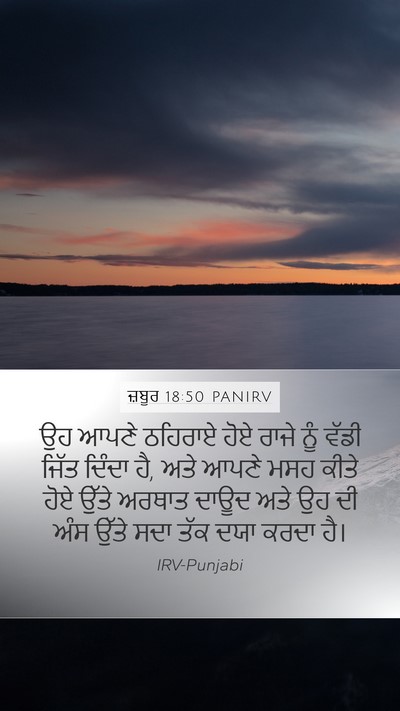 ਜ਼ਬੂਰ 18:50 PANIRV Bible Verse Image