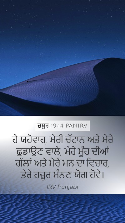 ਜ਼ਬੂਰ 19:14 PANIRV Bible Verse Image