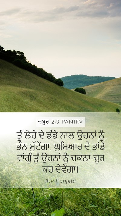 ਜ਼ਬੂਰ 2:9 PANIRV Bible Verse Image