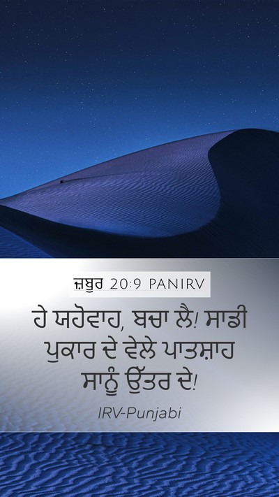 ਜ਼ਬੂਰ 20:9 PANIRV Bible Verse Image