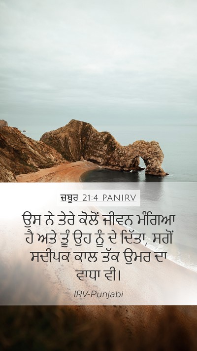 ਜ਼ਬੂਰ 21:4 PANIRV Bible Verse Image