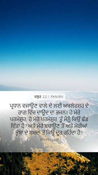 ਜ਼ਬੂਰ 22:1 PANIRV Bible Verse Image