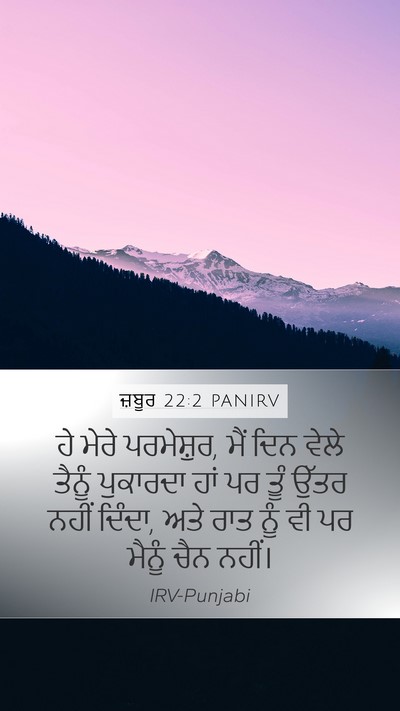 ਜ਼ਬੂਰ 22:2 PANIRV Bible Verse Image