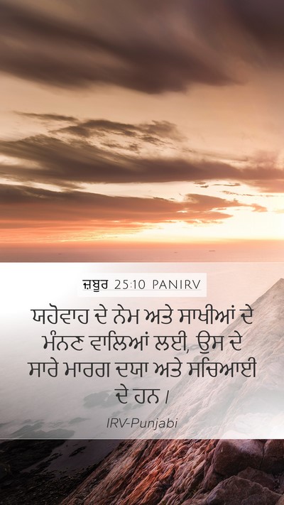 ਜ਼ਬੂਰ 25:10 PANIRV Bible Verse Image