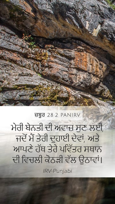ਜ਼ਬੂਰ 28:2 PANIRV Bible Verse Image