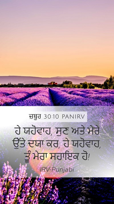 ਜ਼ਬੂਰ 30:10 PANIRV Mobile Phone Wallpaper - ਹੇ ਯਹੋਵਾਹ, ਸੁਣ ਅਤੇ - Mobile Bible Verse Wallpaper