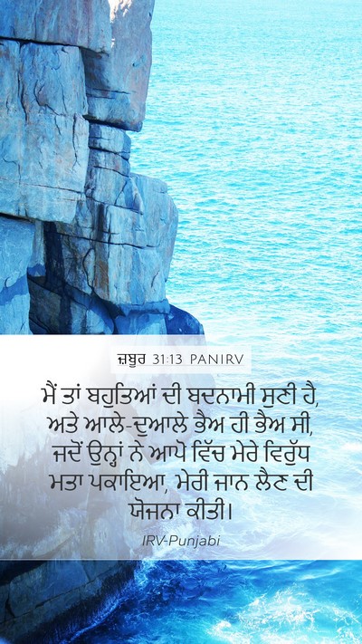 ਜ਼ਬੂਰ 31:13 PANIRV Bible Verse Image