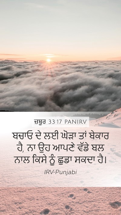 ਜ਼ਬੂਰ 33:17 PANIRV Bible Verse Image