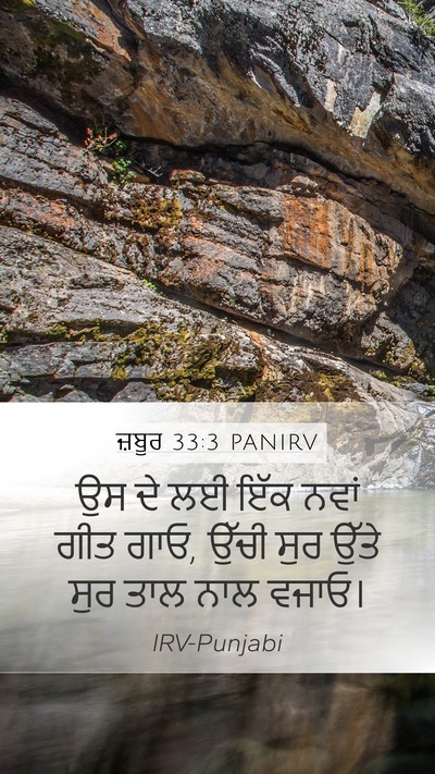 ਜ਼ਬੂਰ 33:3 PANIRV Bible Verse Image