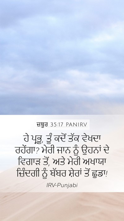 ਜ਼ਬੂਰ 35:17 PANIRV Bible Verse Image