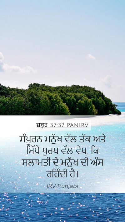 ਜ਼ਬੂਰ 37:37 PANIRV Bible Verse Image