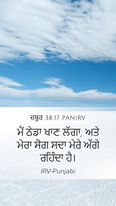 ਜ਼ਬੂਰ 38:17 PANIRV Mobile Phone Wallpaper - ਮੈਂ ਠੇਡਾ ਖਾਣ ਲੱਗਾ, - Mobile Bible Verse Wallpaper