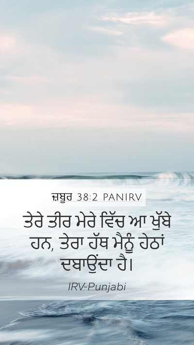 ਜ਼ਬੂਰ 38:2 PANIRV Bible Verse Image