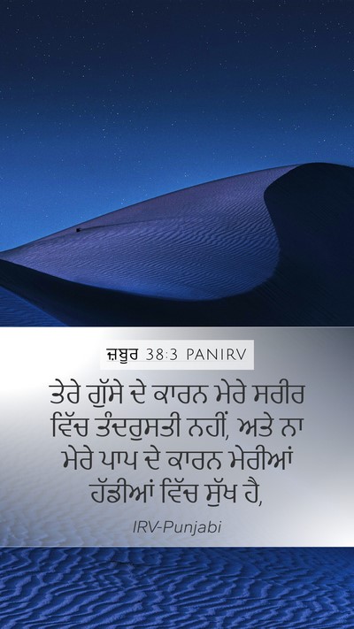 ਜ਼ਬੂਰ 38:3 PANIRV Bible Verse Image