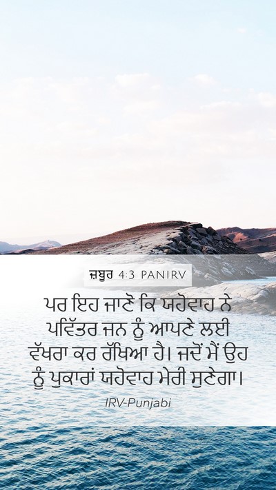ਜ਼ਬੂਰ 4:3 PANIRV Bible Verse Image