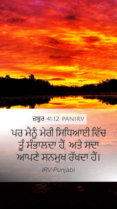 ਜ਼ਬੂਰ 41:12 PANIRV Bible Verse Image