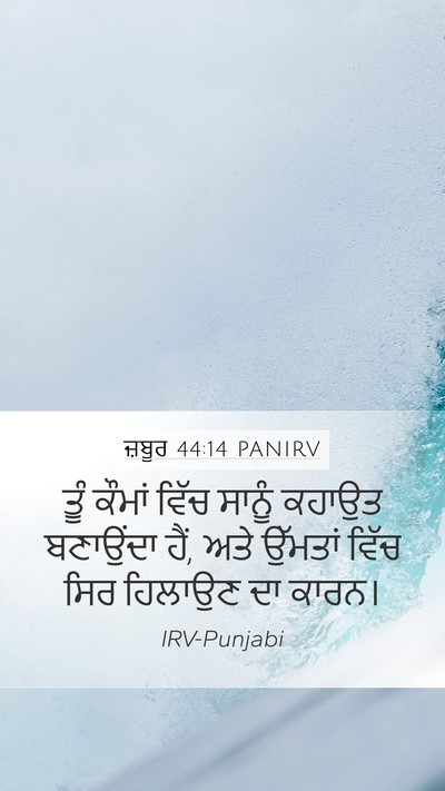 ਜ਼ਬੂਰ 44:14 PANIRV Bible Verse Image