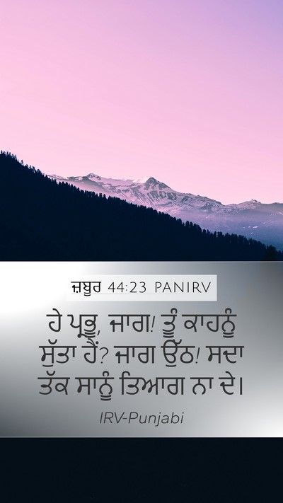 ਜ਼ਬੂਰ 44:23 PANIRV Bible Verse Image