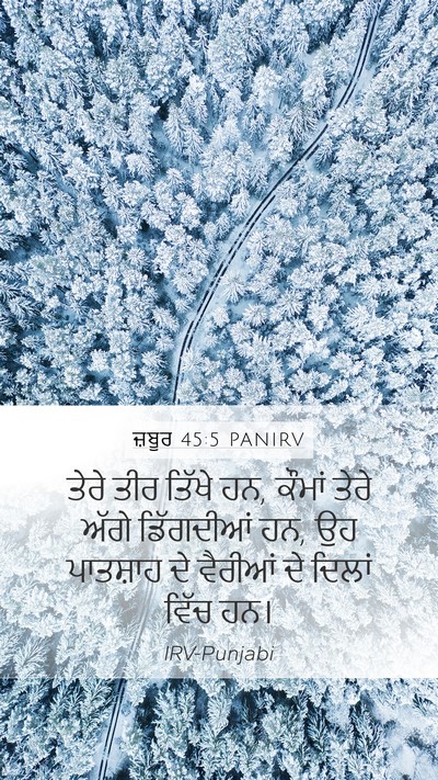 ਜ਼ਬੂਰ 45:5 PANIRV Bible Verse Image
