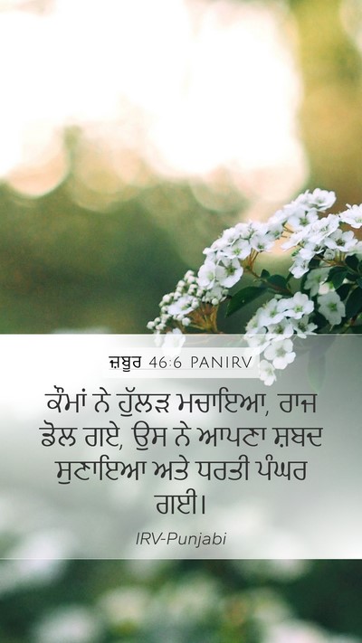 ਜ਼ਬੂਰ 46:6 PANIRV Bible Verse Image