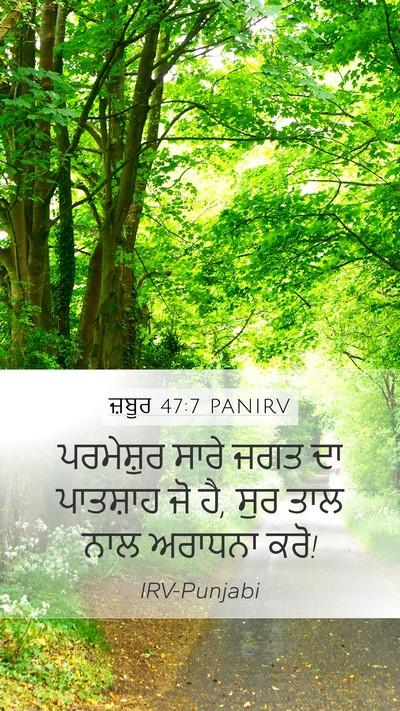 ਜ਼ਬੂਰ 47:7 PANIRV Bible Verse Image