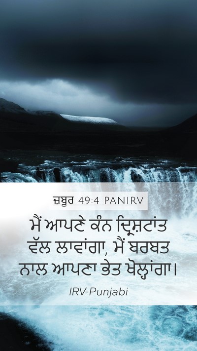 ਜ਼ਬੂਰ 49:4 PANIRV Bible Verse Image