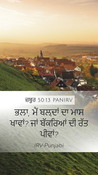 ਜ਼ਬੂਰ 50:13 PANIRV Bible Verse Image