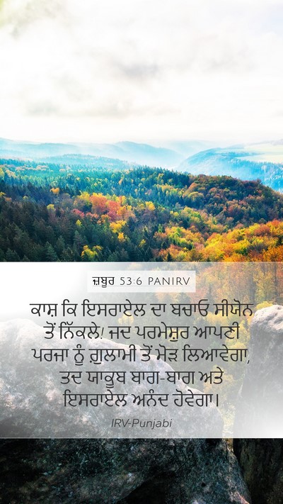 ਜ਼ਬੂਰ 53:6 PANIRV Bible Verse Image