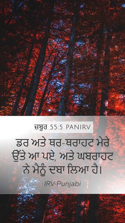 ਜ਼ਬੂਰ 55:5 PANIRV Bible Verse Image