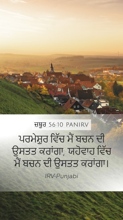 ਜ਼ਬੂਰ 56:10 PANIRV Bible Verse Image