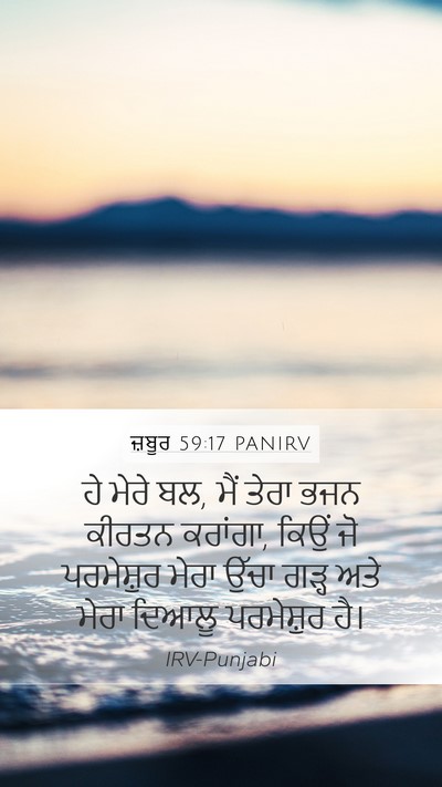 ਜ਼ਬੂਰ 59:17 PANIRV Bible Verse Image