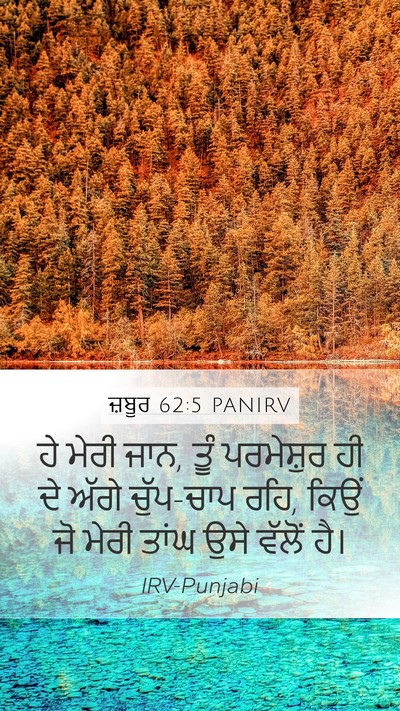 ਜ਼ਬੂਰ 62:5 PANIRV Bible Verse Image