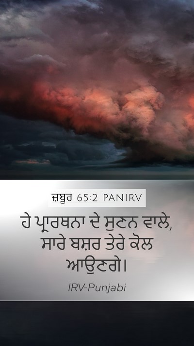 ਜ਼ਬੂਰ 65:2 PANIRV Bible Verse Image