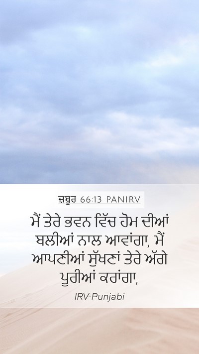 ਜ਼ਬੂਰ 66:13 PANIRV Bible Verse Image