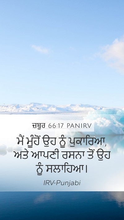 ਜ਼ਬੂਰ 66:17 PANIRV Mobile Phone Wallpaper - ਮੈਂ ਮੂੰਹੋਂ ਉਹ ਨੂੰ - Mobile Bible Verse Wallpaper
