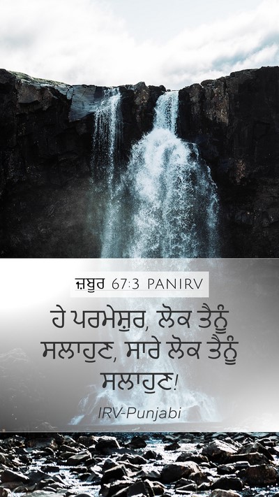 ਜ਼ਬੂਰ 67:3 PANIRV Bible Verse Image
